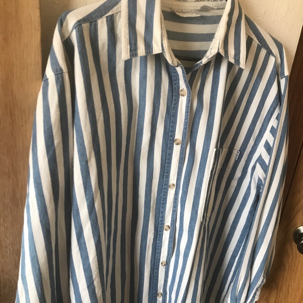 vintage striped button up!